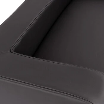 Knuffelwuff Orthopädisches Hundebett Mit Wendekissen Aus Kunstleder Indianapolis Schwarz M-L 2 Knuffelwuff Orthopädisches Hundebett Mit Wendekissen Aus Kunstleder Indianapolis Schwarz M-L – Bild 2