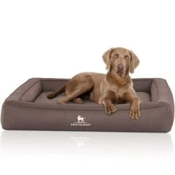 Knuffelwuff Orthopädisches Hundebett Aus Velours Mit Handwebcharakter Yukon Braun/ Grau M-L -Wuff Welt 8a3492124b6034f46a107b6e71cdd77299c5d955 1412054 de DE 276d494e980ec4fd4ba02028af30d493f63c3a18ygeQxd