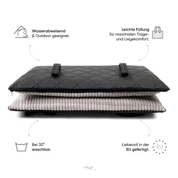 Freudentier Faltbare Hundematte Für Unterwegs S-M 2 Freudentier Faltbare Hundematte Für Unterwegs S-M – Bild 2