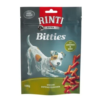 RINTI Bitties 12x100g Ente Mit Ananas & Kiwi 1 RINTI Bitties 12x100g Ente Mit Ananas & Kiwi