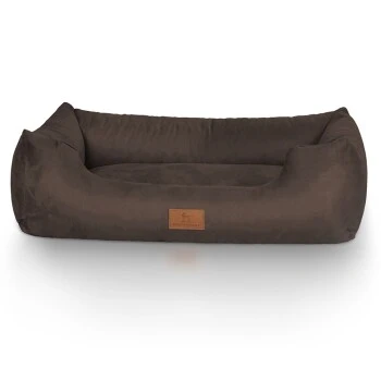 Knuffelwuff Hundebett Dreamline Aus Velours Braun M-L 1 Knuffelwuff Hundebett Dreamline Aus Velours Braun M-L