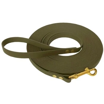 Bio-leine 25-35 Kg Schleppleine Biothane Oliv 3 M 1 Bio-leine 25-35 Kg Schleppleine Biothane Oliv 3 M