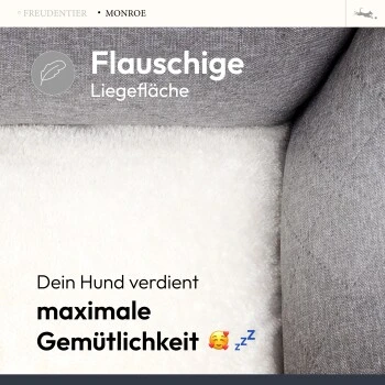 Freudentier Orthopädisches Hundebett Mit Memory Foam, Edel Gesteppt M 7 Freudentier Orthopädisches Hundebett Mit Memory Foam, Edel Gesteppt M – Bild 7
